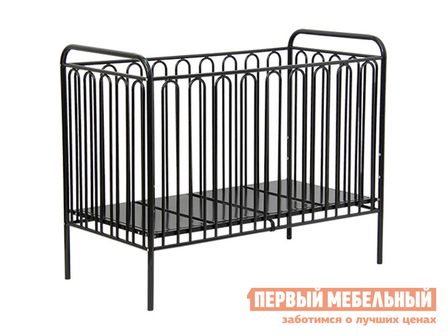 Кроватка для новорожденных  Винтаж-2 Черный от Первый Мебельный