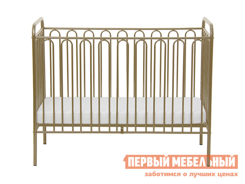 Кроватка для новорожденных  Винтаж-2 Бронзовый от Первый Мебельный