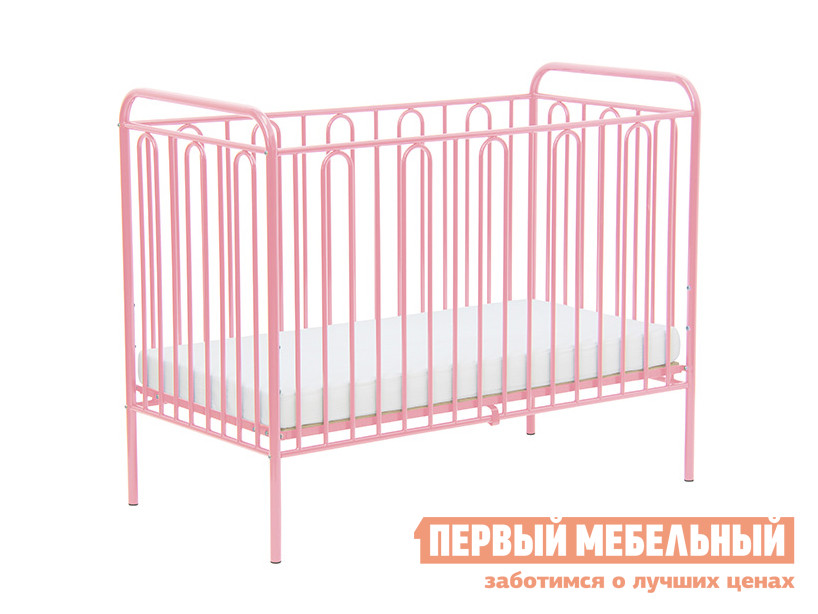 Кроватка для новорожденных  Винтаж-1 Розовый от Первый Мебельный