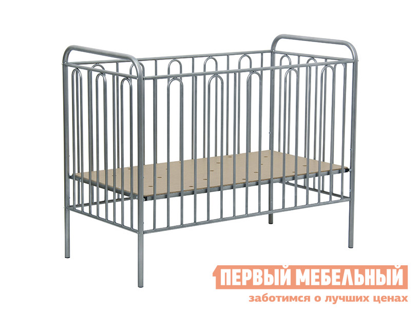 Кроватка для новорожденных  Винтаж-1 Серебро от Первый Мебельный
