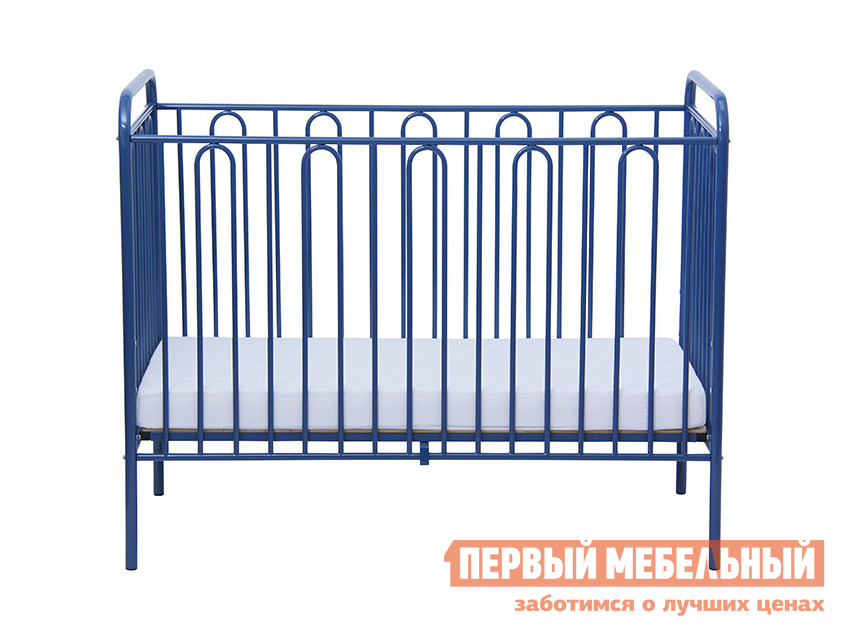Кроватка для новорожденных  Винтаж-1 Синий от Первый Мебельный