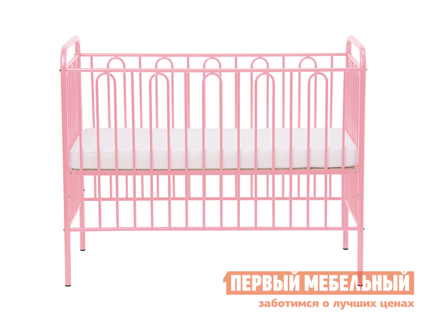 Кроватка для новорожденных  Винтаж-1 Розовый от Первый Мебельный