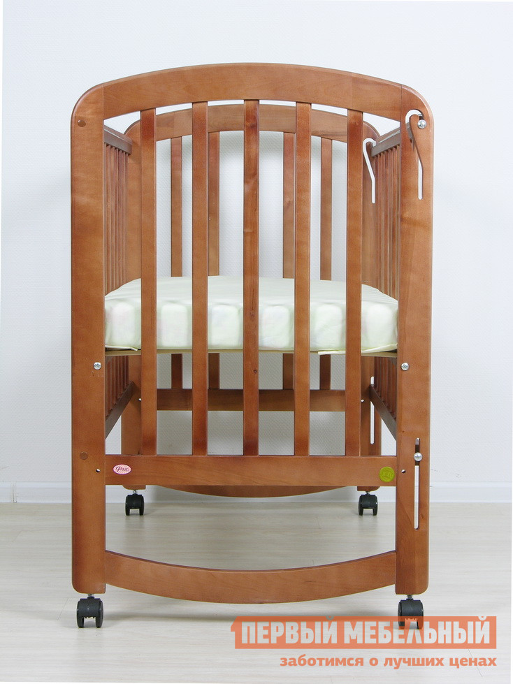 Кроватка для новорожденных  Фея 304 Орех от Первый Мебельный