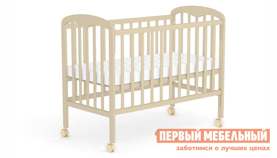 Кроватка для новорожденных  Фея 323 Бежевый от Первый Мебельный