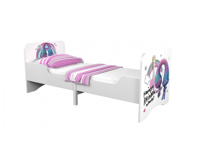 Детская кровать Кровать детская раздвижная Polini kids Fun 3200 Тролли (0001943.74)