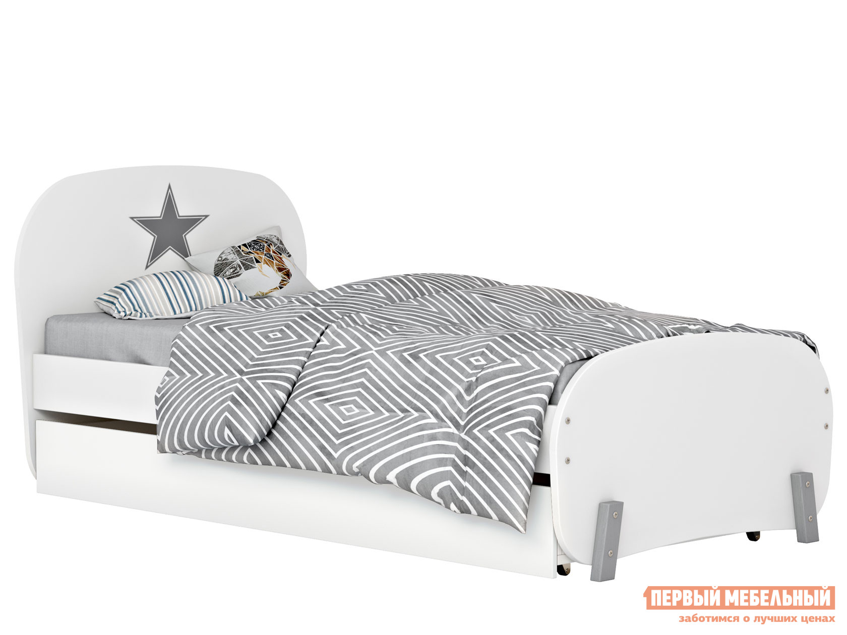 Детская кровать ВПК Кровать детская Polini kids Mirum 1915 c ящиком