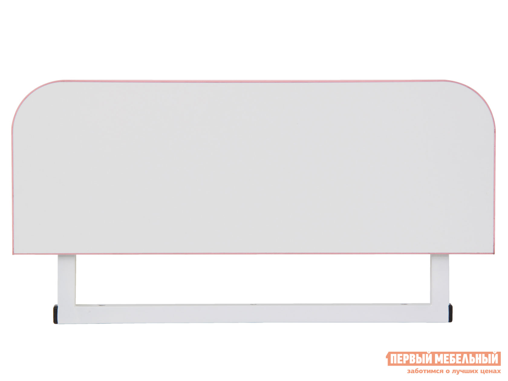 Парта  Сити D2 с боковой приставкой Белый / Розовый от Первый Мебельный