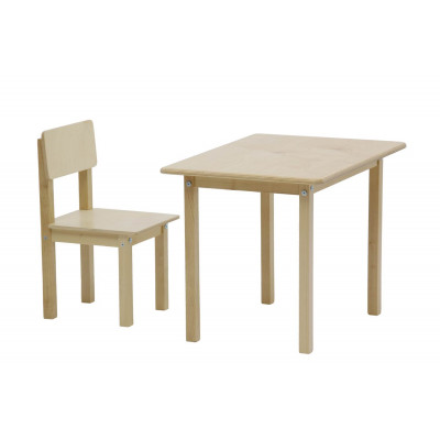 Столик и стульчик  Комплект детской мебели Polini kids Simple 105 S Натуральный
