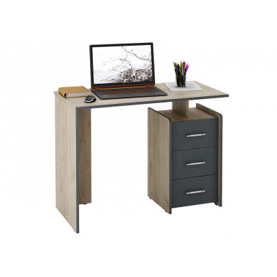 Письменный стол  Слим Дуб крафт / Серый, 1030 мм
