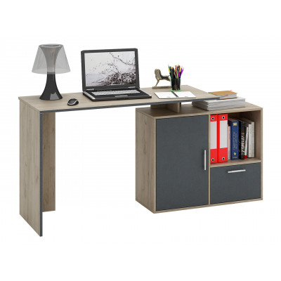 Письменный стол  Слим-3 / Слим-4 Дуб крафт / Серый, 1200 мм