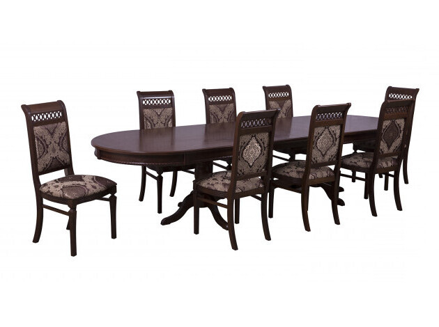 Обеденная группа для столовой и гостиной Стол Верона + 8 стульев Флоренция 1
