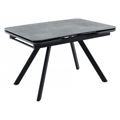 Кухонный стол  Леон Bayona grey / Черный, металл