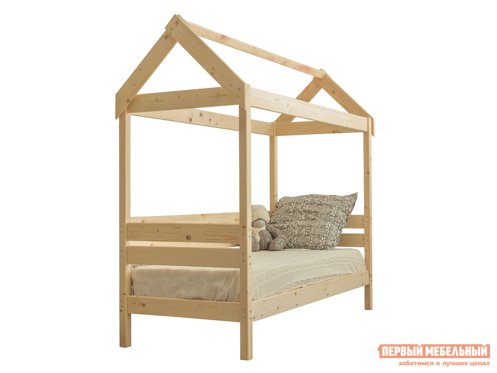 Детская кровать  Вингс Натуральный, 70х190 см от Первый Мебельный
