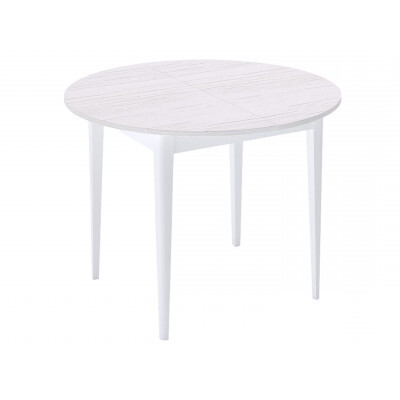 Кухонный стол  Стол Kenner Q1000 Ясень белый / Белый