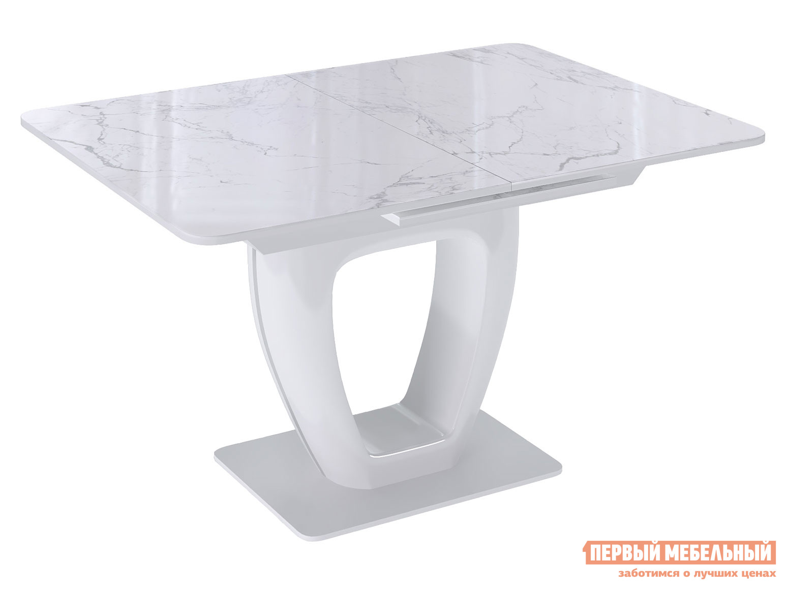 Кухонный стол  Kenner BA1200 Белый / камень сатин, стекло ДИК 119425