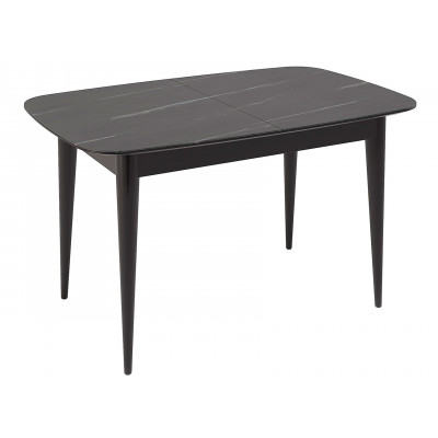 Кухонный стол  Стол Kenner W1250 Черный / Мрамор серый