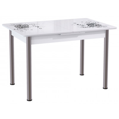 Кухонный стол  Стол Грация  (с микролифтом) 120(150)*80*77 Белый