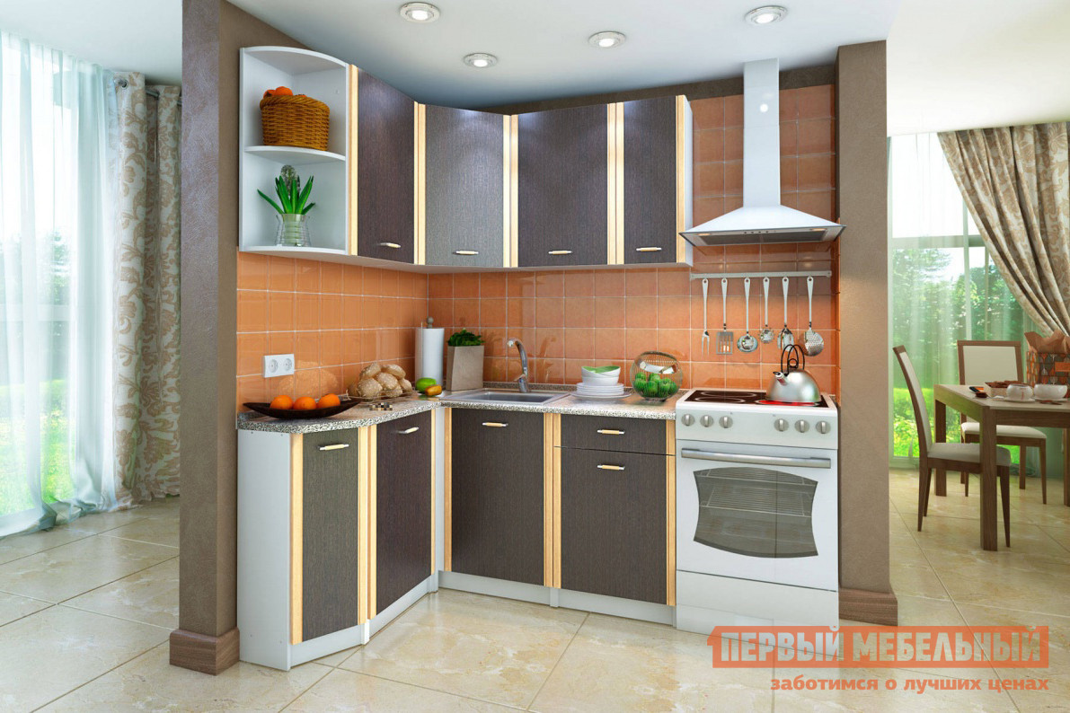 

Кухонный гарнитур СТЛ.122.00 Корпус Белый / Фасады Венге, Левый, СТЛ.122.00 Корпус Белый / Фасады Венге, Левый