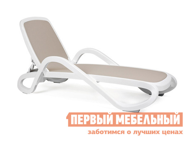 

Шезлонг ALFA Белый / Тортора, ALFA Белый / Тортора