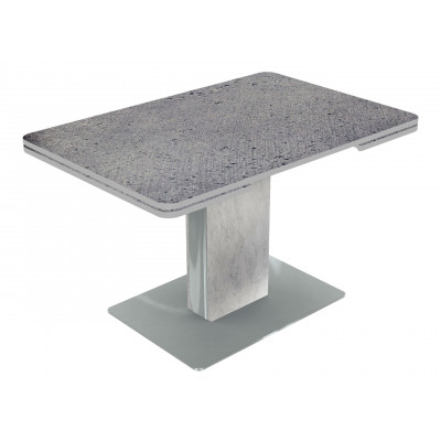 Кухонный стол  Тайбэй - Пластик Марсианская капля, пластик / Бежевый, бетон