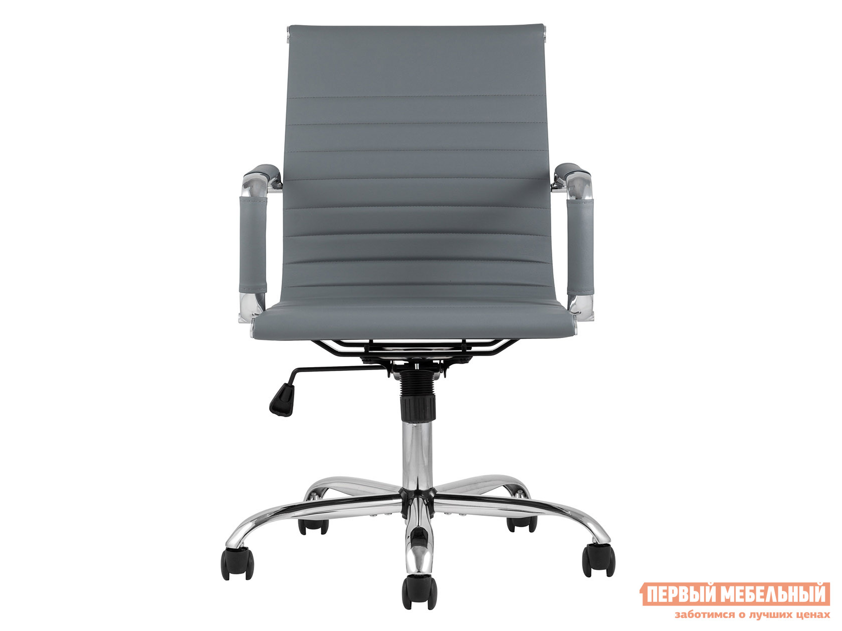 Офисное кресло  TopChairs City S Серый, экокожа от Первый Мебельный