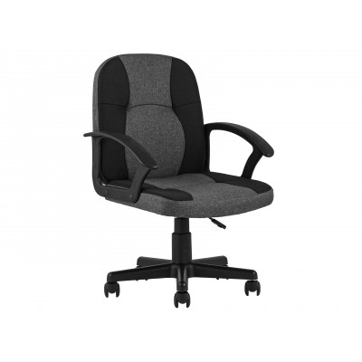 Офисное кресло  Кресло офисное TopChairs Comfort Черный, ткань / Серый, ткань