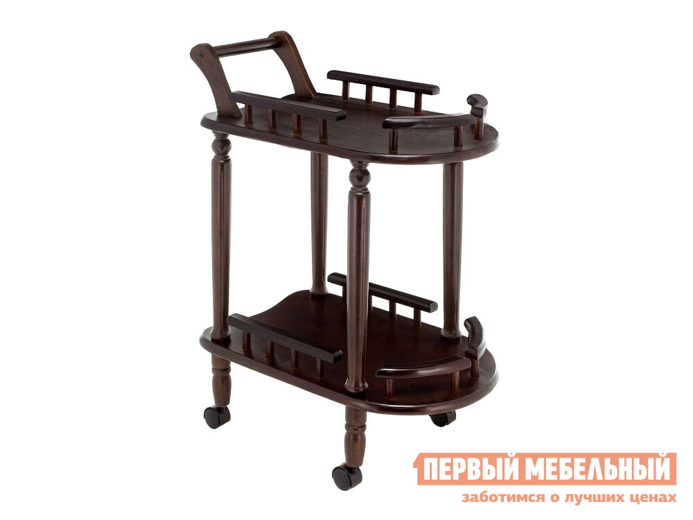 

Сервировочный столик Trolly Темный дуб, Коричневое дерево, Trolly Темный дуб