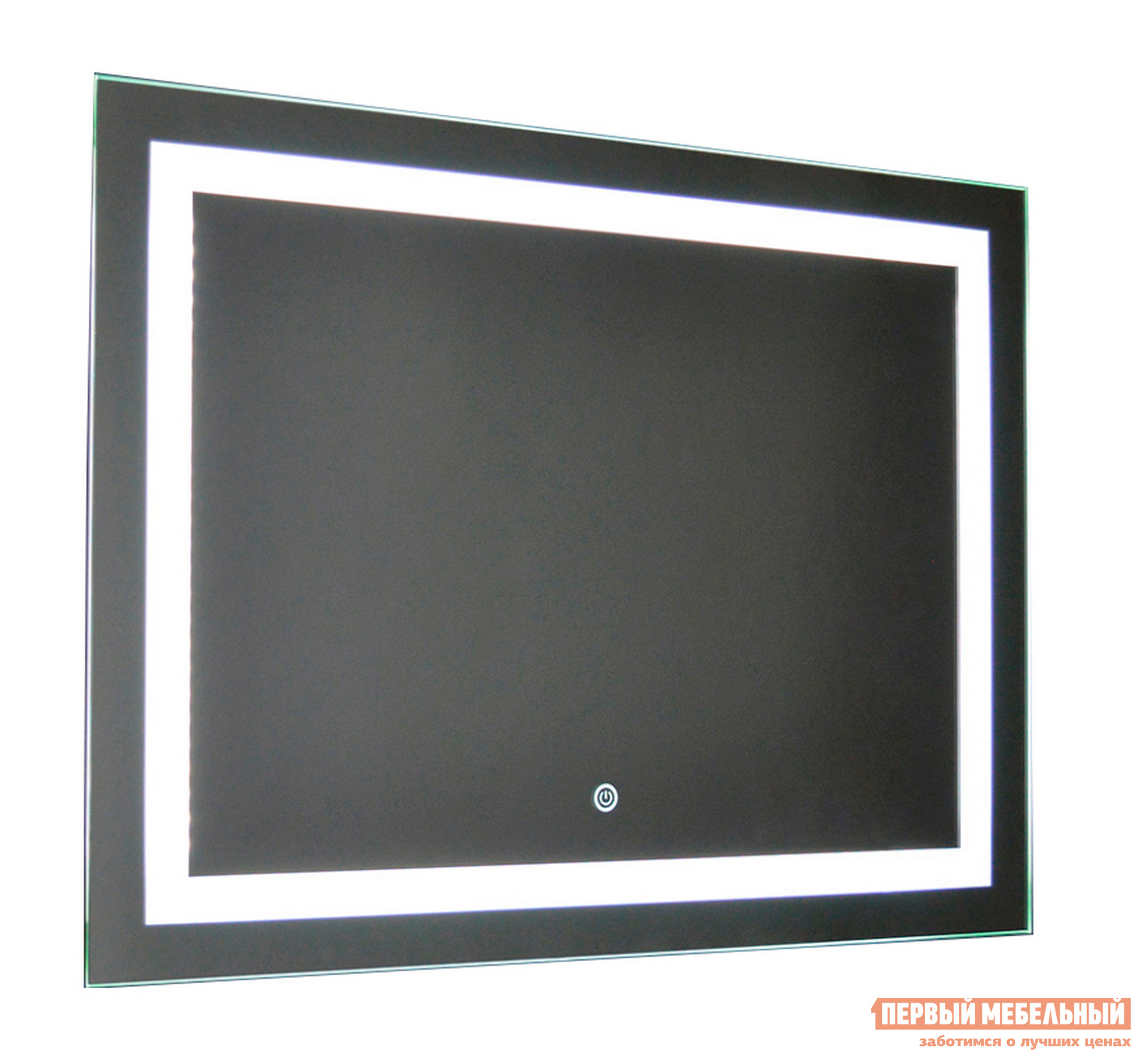 Настенное зеркало  Зеркало ЗЛП65 Rimini LED 800х600 Белый, С сенсорным выключателем, Без функции антизапотевания
