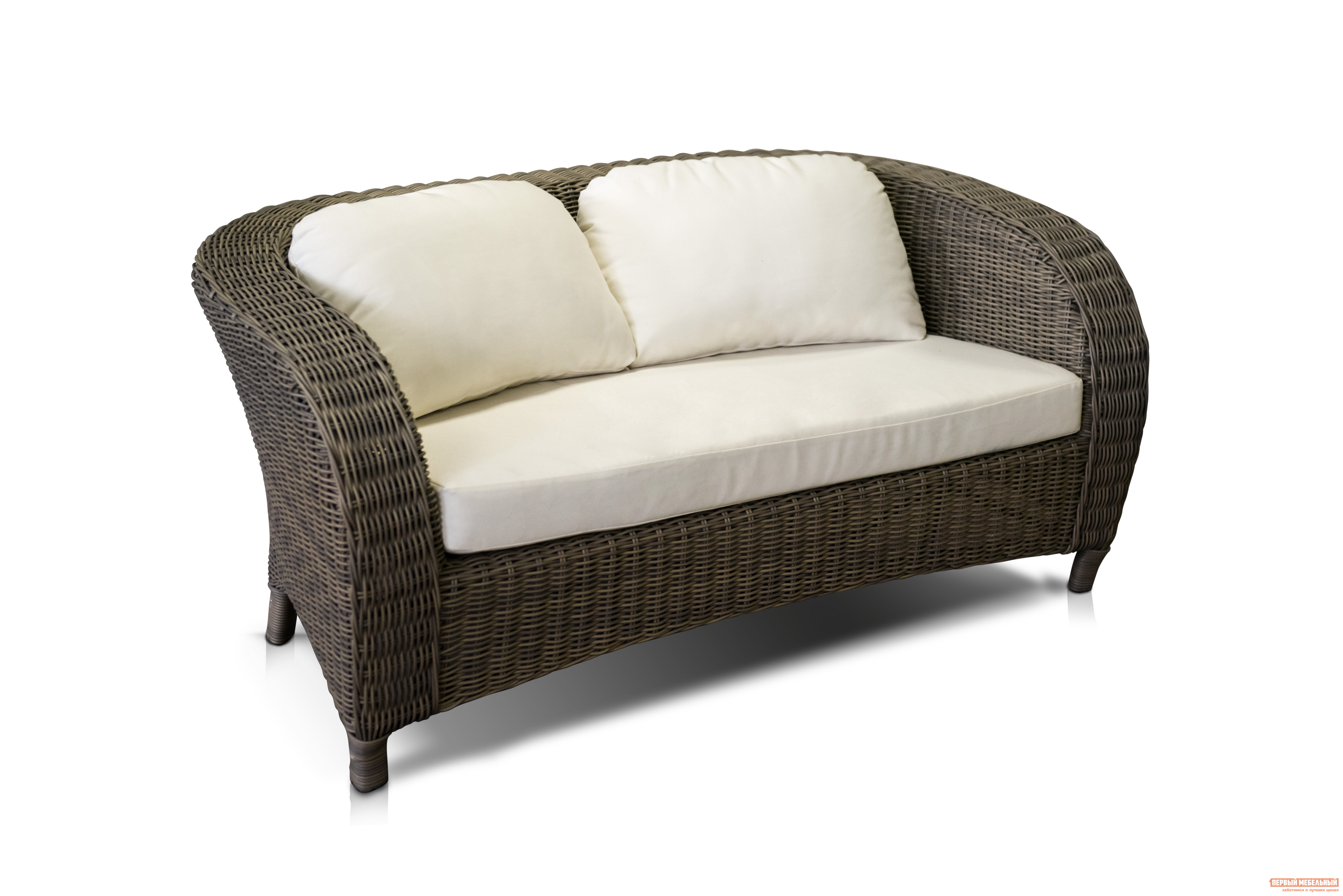 Плетеный диван из искусственного ротанга Кватросис Римини 645832