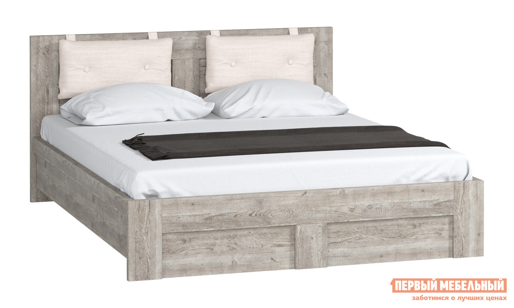 Двуспальная кровать WOODCRAFT Кровать 1400 мм, 1600 мм, 1800 мм Боб Пайн, 1600 Х 2000 мм, С основанием