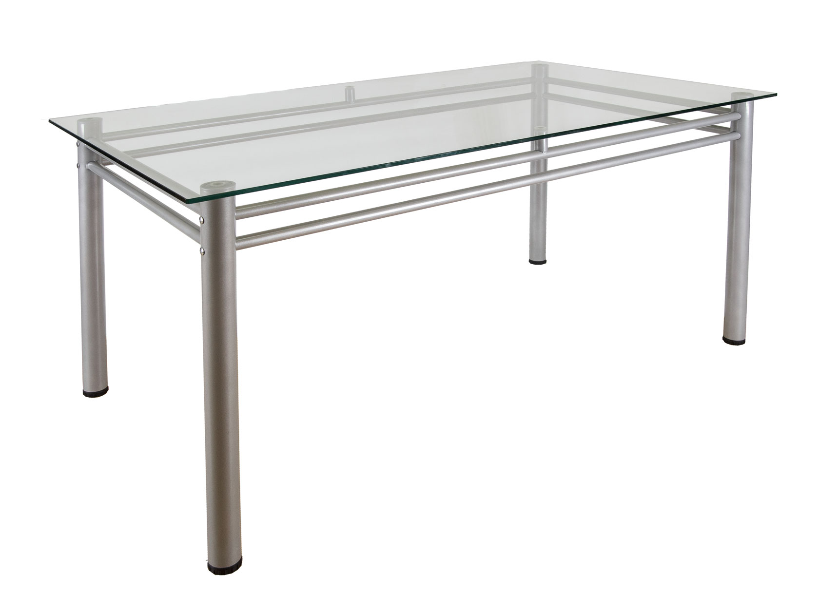столы из стекла и металла для кухни