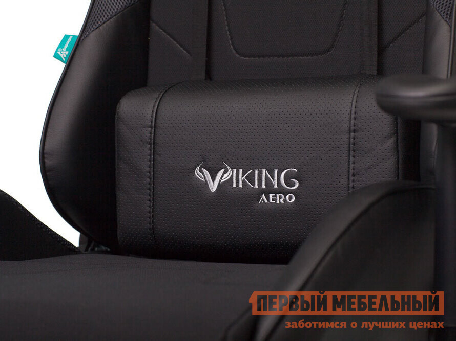 Игровое кресло  VIKING 4 AERO Черный, искусственная кожа/ткань от Первый Мебельный