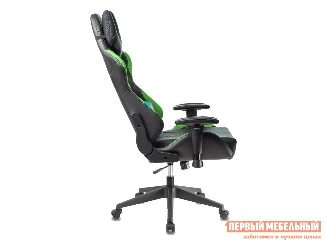 Игровое кресло  VIKING 5 AERO Зеленый / Черный иск. кожа от Первый Мебельный