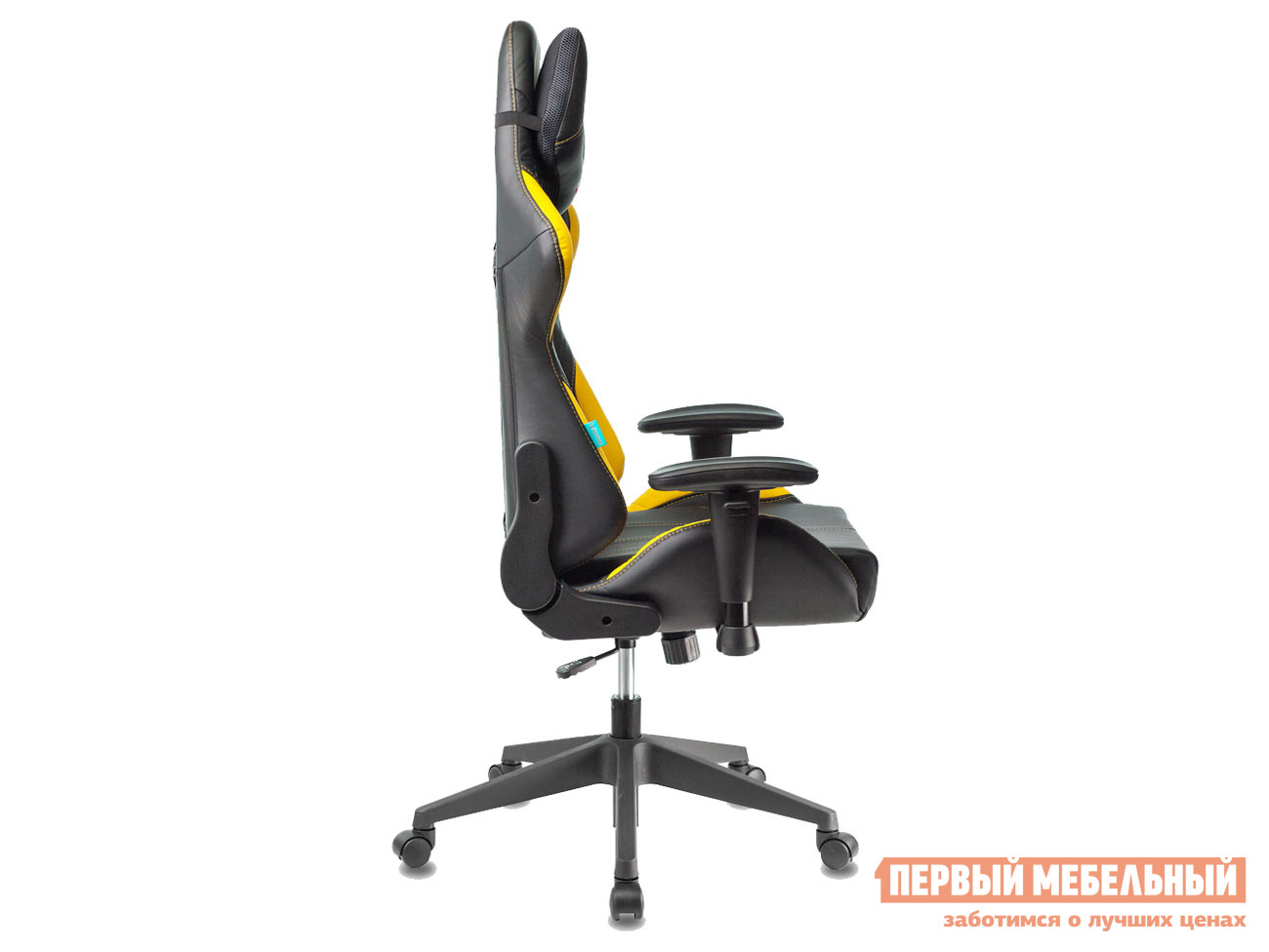 Игровое кресло  VIKING 5 AERO Желтый / Черный иск. кожа от Первый Мебельный