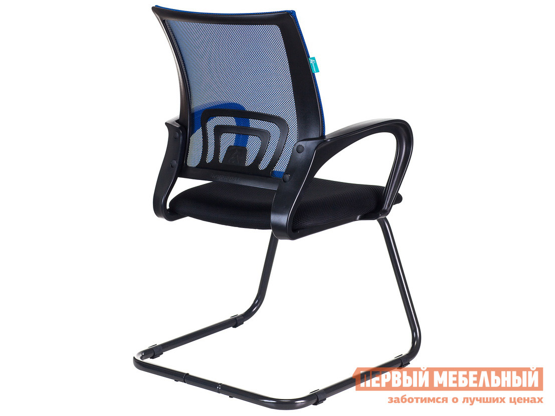 Офисный стул  CH-695N-AV TW-11 Черный, ткань / TW-05 Синий, сетка от Первый Мебельный