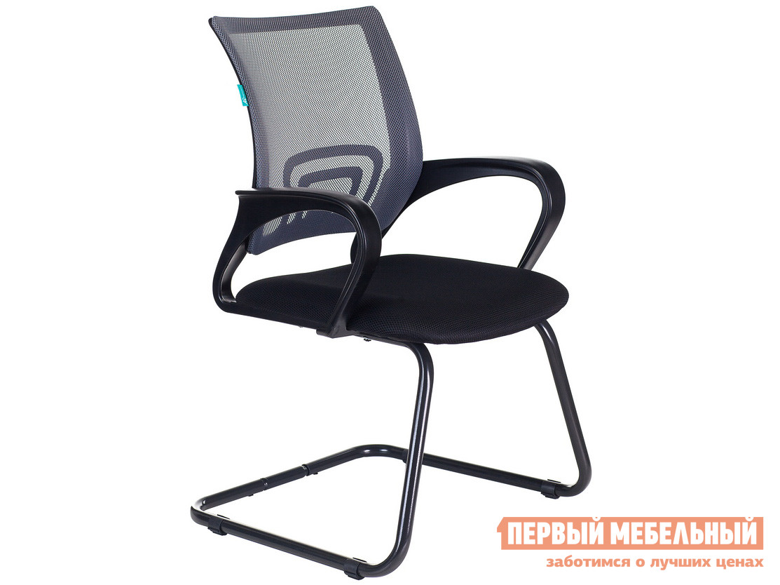 Офисный стул  CH-695N-AV TW-11 Черный, ткань / TW-04 Серый, сетка от Первый Мебельный