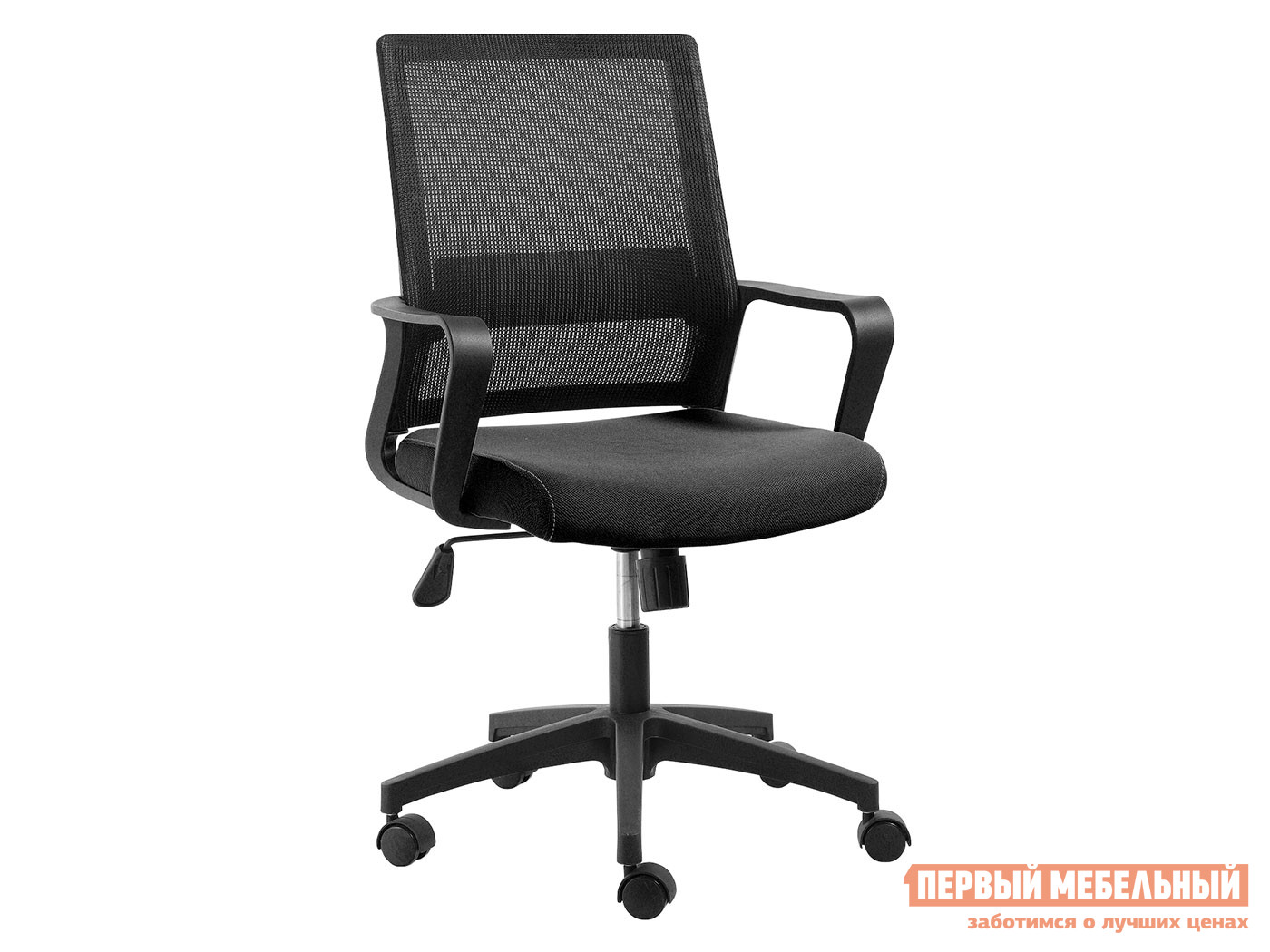 Офисное кресло  Кресло для персонала Norden Бит LB 815B Черный, сетка / Черный, ткань