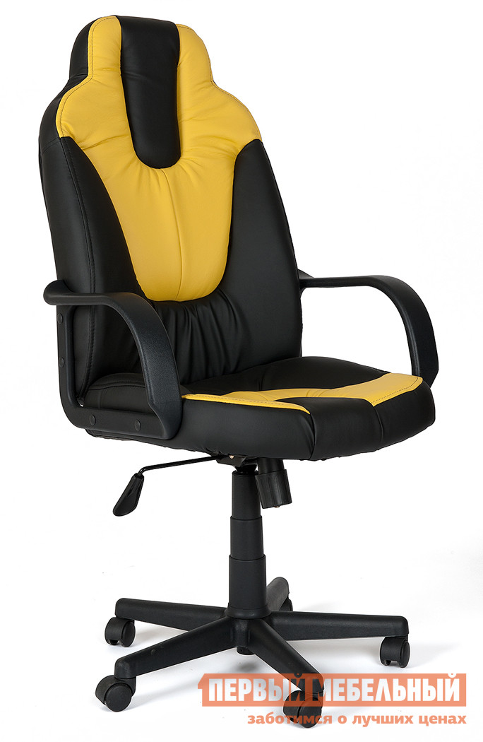 Фото Компьютерное кресло Tetchair NEO (1) Иск. кожа черная / желтая. Купить с доставкой