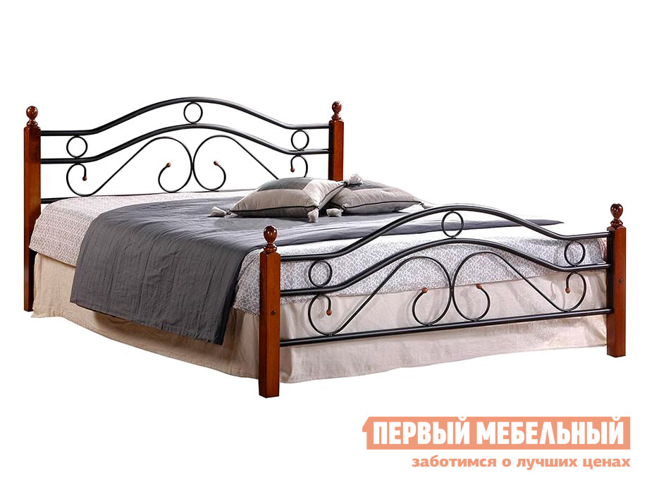 

Односпальная кровать AT-803 Гевея / Металл, Черный, AT-803 Гевея / Металл, Middle Bed 1200 Х 2000