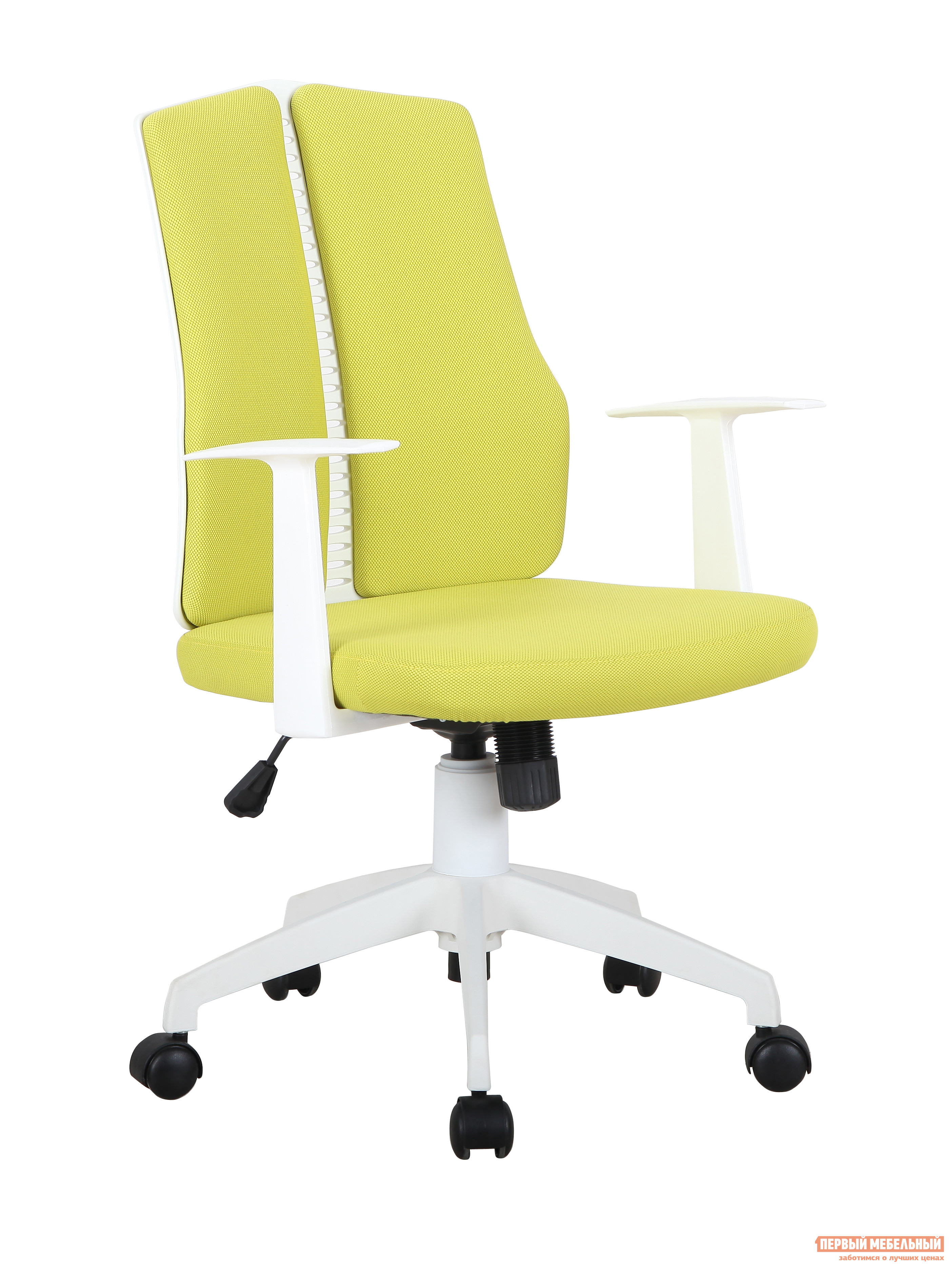 Офисное кресло  Lite белый Ткань зеленая, 102