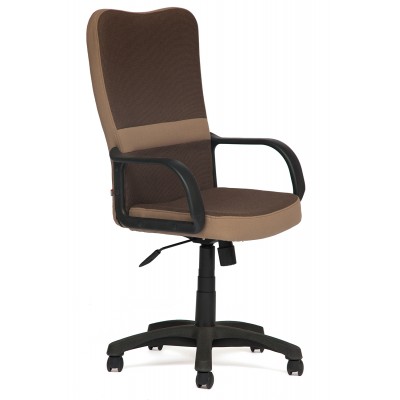 Кресло руководителя  CH757 Ткань коричневая / бежевая