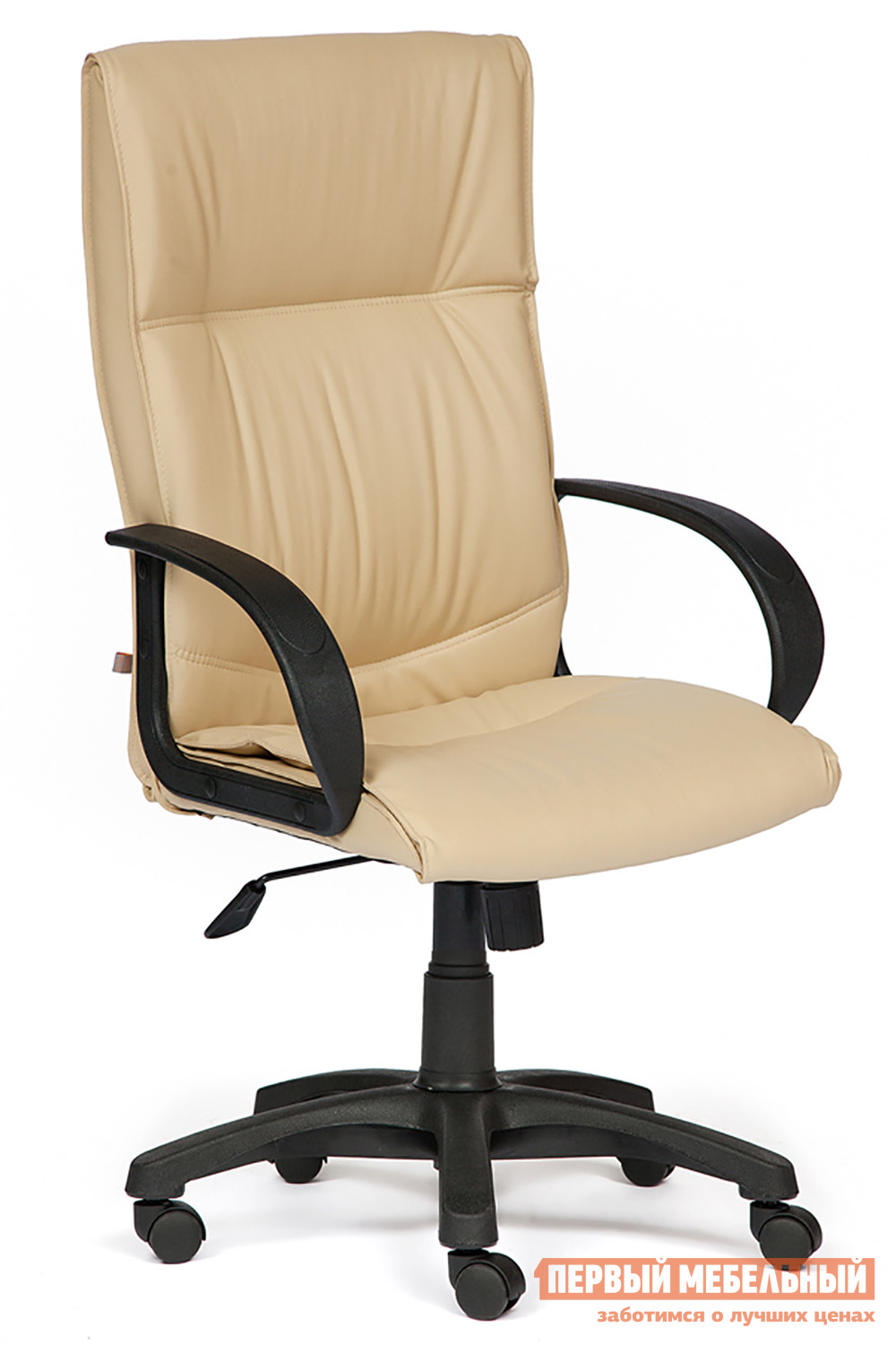 Фото Кресло руководителя Tetchair Davos Иск. кожа бежевая PU C36-34. Купить с доставкой