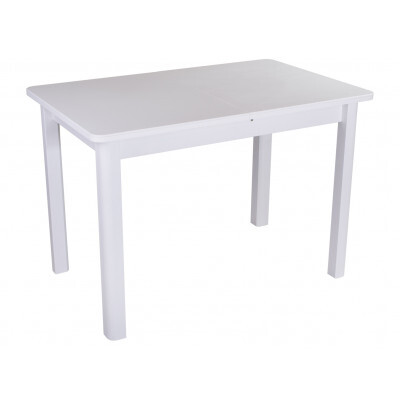 Кухонный стол  Обеденный стол Румба ПР КМ, ПР-1 КМ Белый 04 / Белый БЛ, Средний