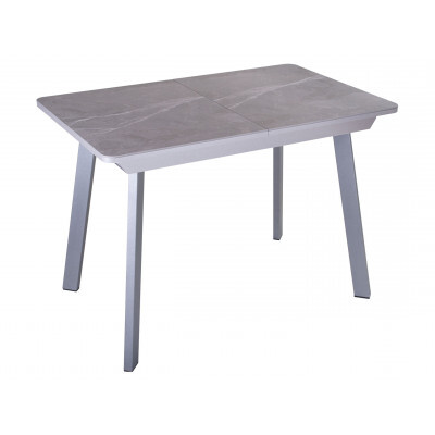 Кухонный стол  Стол обеденный Диско Серый, керамгранит / Серый / Серые ножки