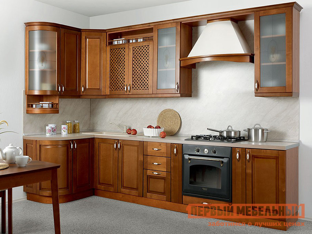 Комплект мебели для кухни Боровичи Массив-Люкс 1335х2500