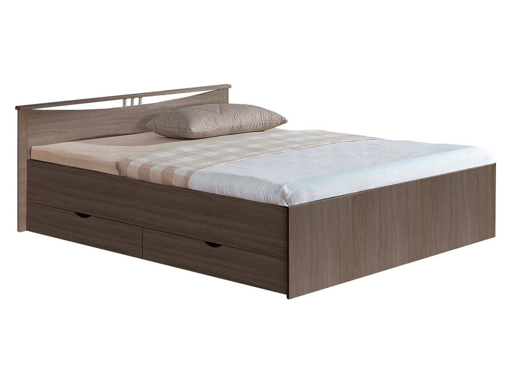 Двуспальная кровать  Кровать Мелисса Шимо темный, 1600 Х 2000 мм