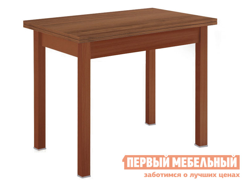 Кухонный стол   Стол обеденный раскладной прямая ножка Вишня (массив) / Орех
