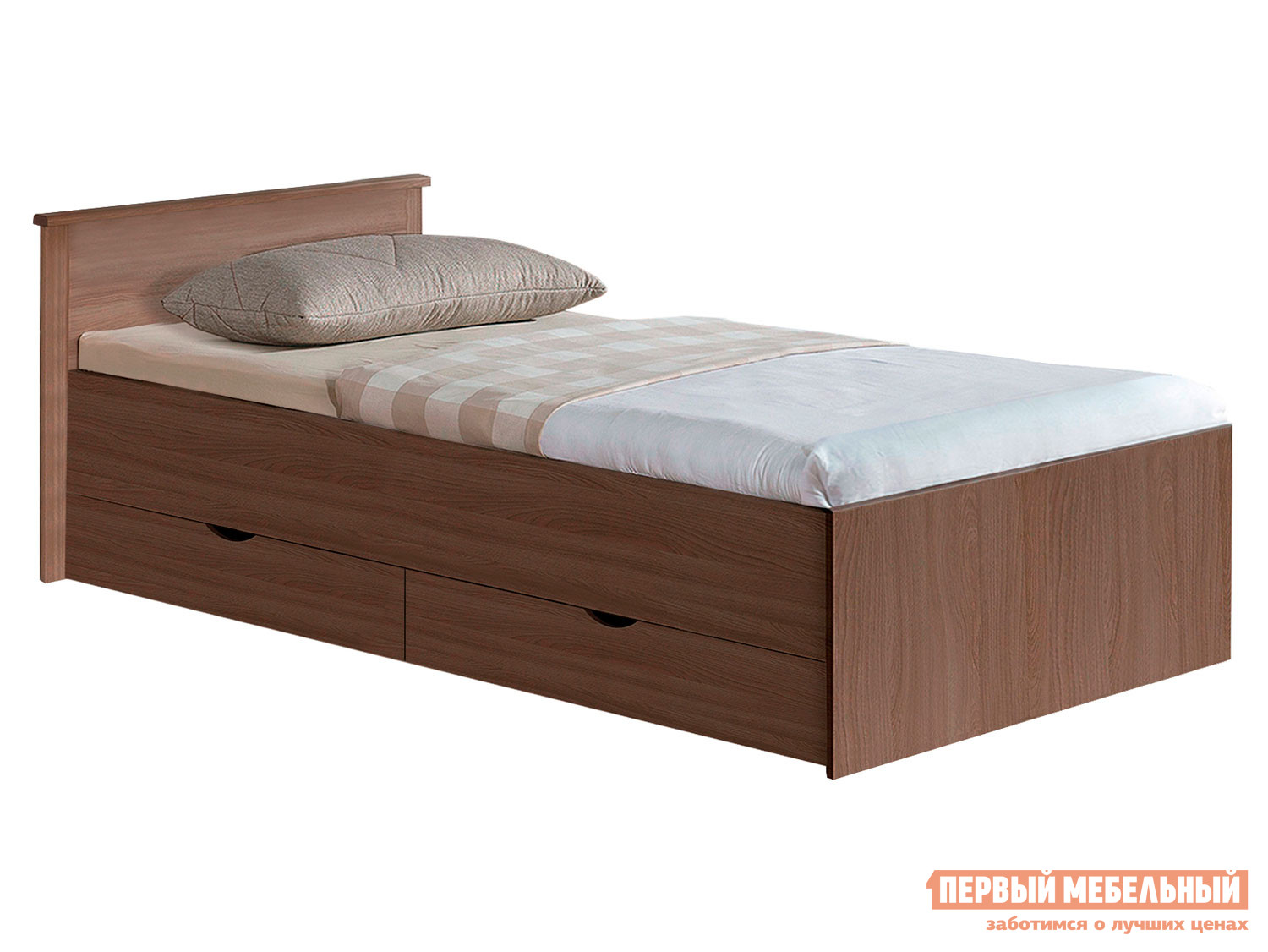 Односпальная кровать  Кровать Мелисса Шимо темный, 800 Х 2000 мм