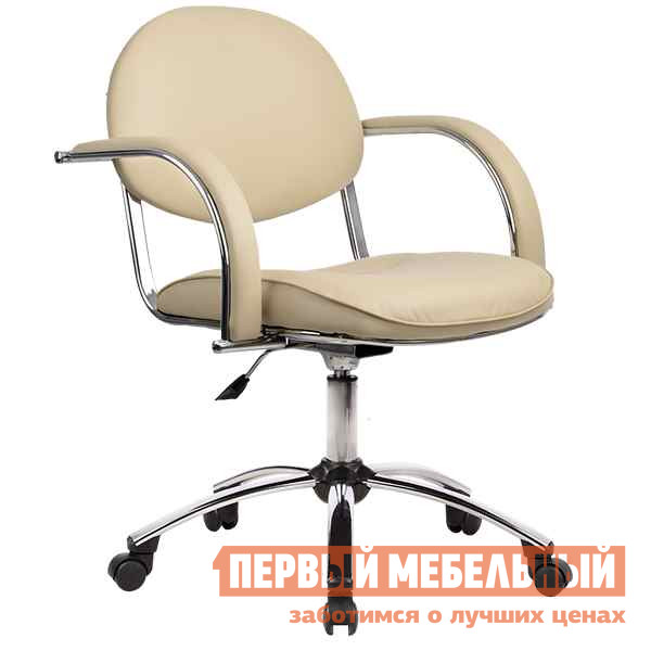 Фото Офисное кресло Метта MC-71 Ch Эко-Кожа перфорированная № 720 бежевая. Купить с доставкой