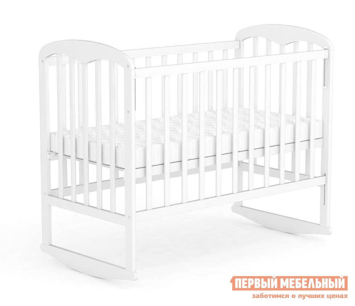 Кроватка для новорожденных  Фея 323 Белый от Первый Мебельный